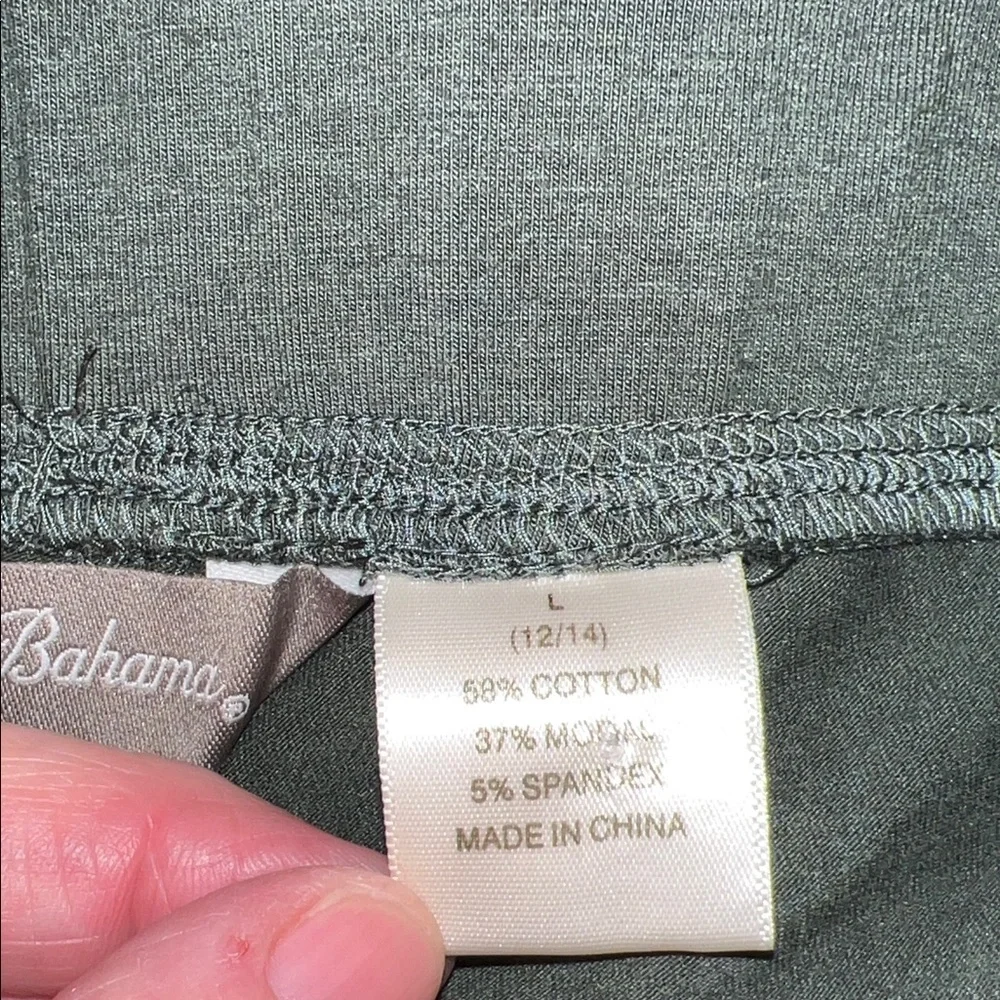 Tommy Bahama Stretchy Classic Olive Green Pull On Pants 0329265